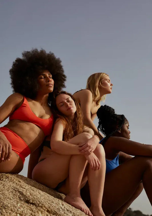 Group of diverse women in swimsuits clothing CM Fashion womens clothing trend