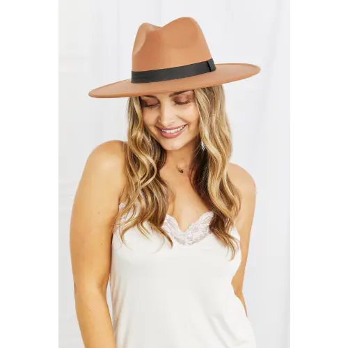 Fame Enjoy The Simple Things Fedora Hat - CM Fashion