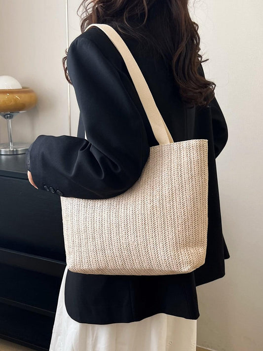 Straw Woven Tote Bag - CM