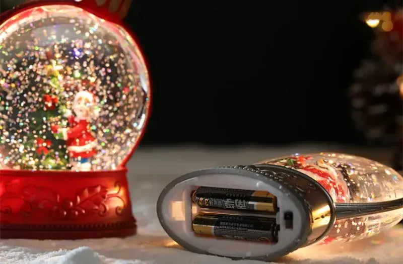 Magical LED Flame Light Snow Globes for Holiday Home Décor