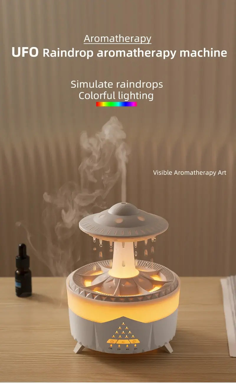 Transform Your Space with the Rain Cloud Humidifier and Volcano Diffuser