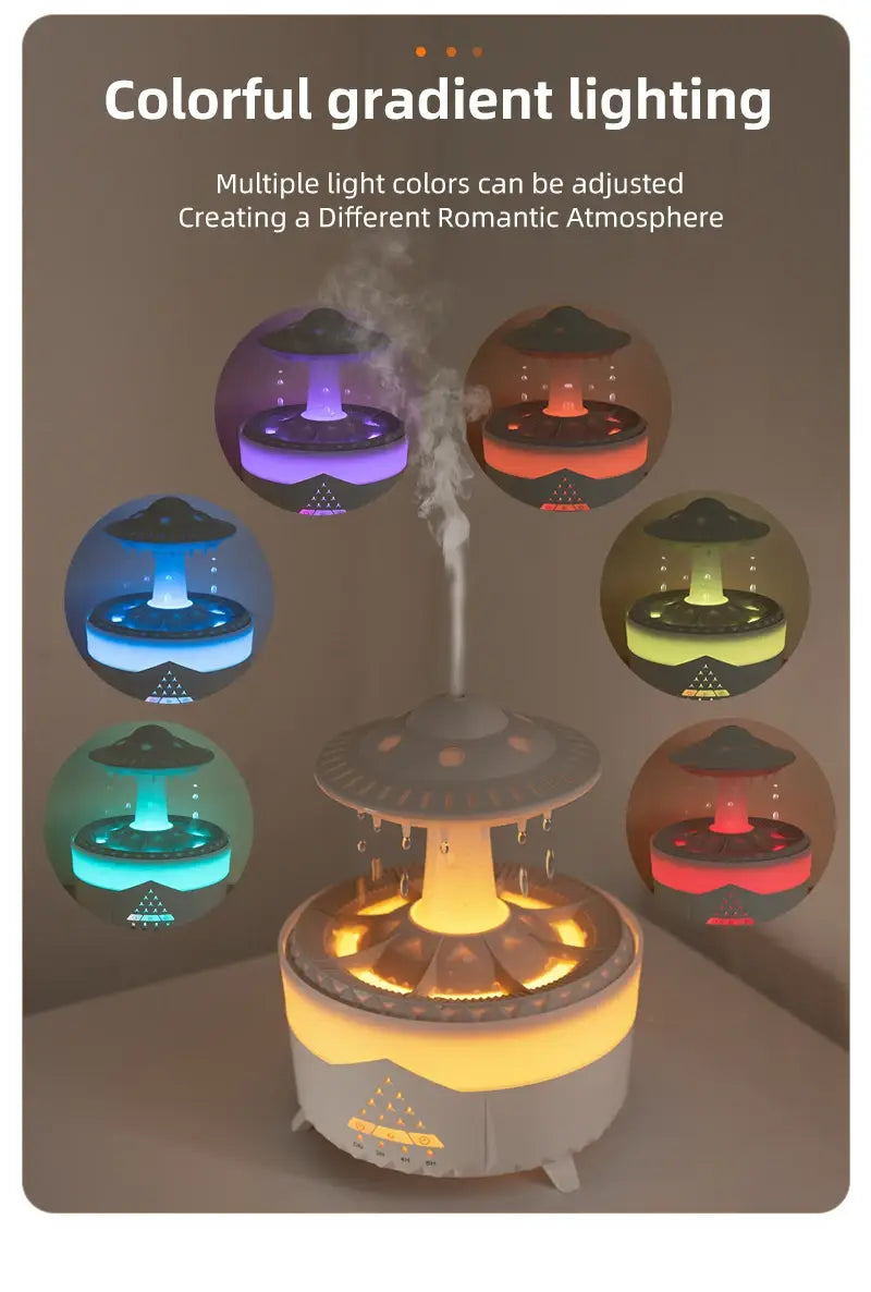 Transform Your Space with the Rain Cloud Humidifier and Volcano Diffuser