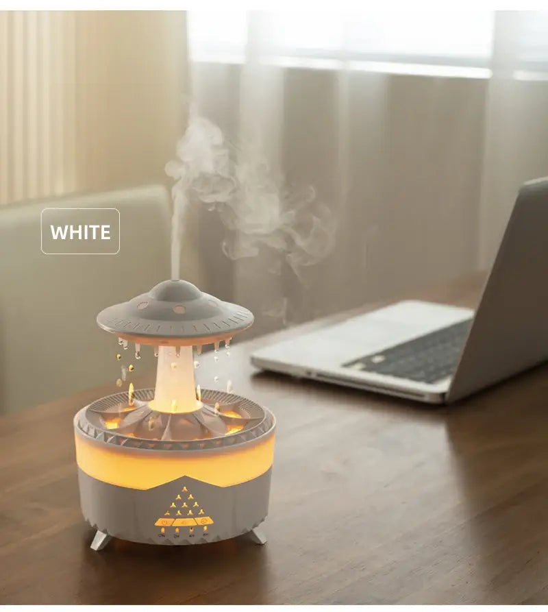 Transform Your Space with the Rain Cloud Humidifier and Volcano Diffuser