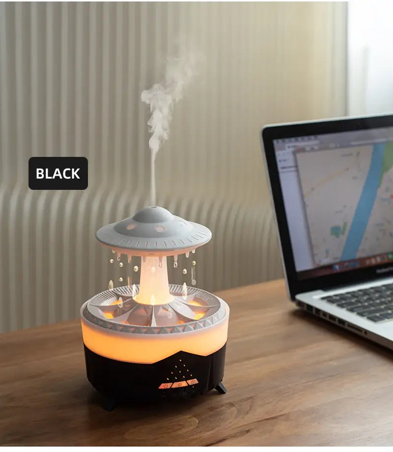 Transform Your Space with the Rain Cloud Humidifier and Volcano Diffuser