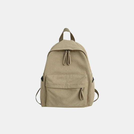 Zip Cotton Backpack Bag - CM