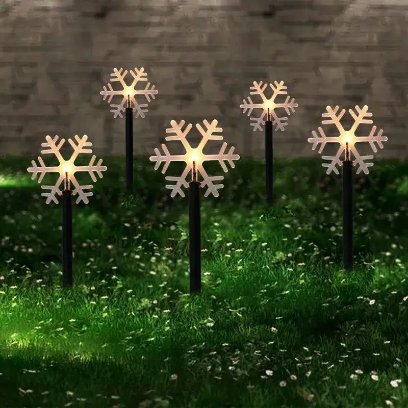 Enchanting Snowflake Outdoor Garden Lights for Dazzling Christmas Lawn Decor