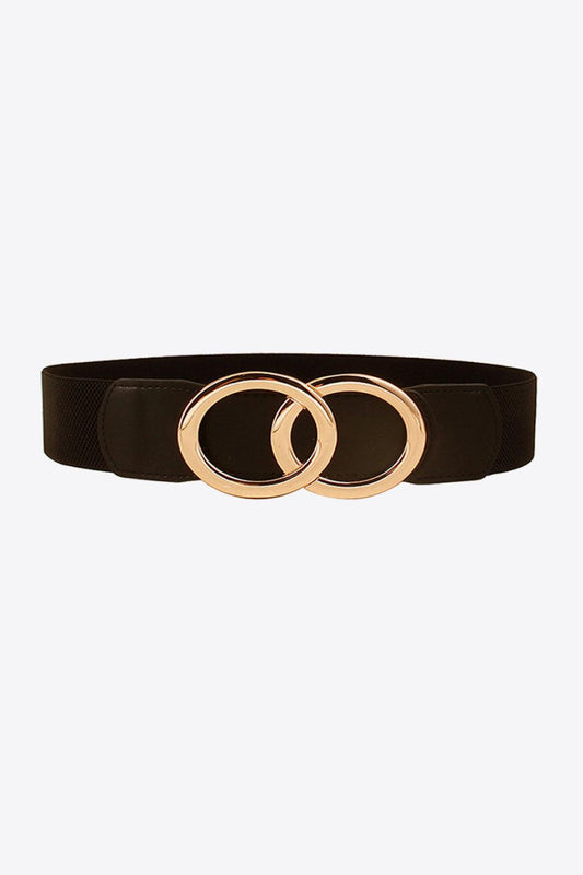 Zinc Alloy Buckle Elastic PU Belt - CM