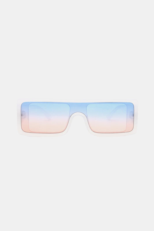 Polycarbonate Frame Rectangle Sunglasses - CM