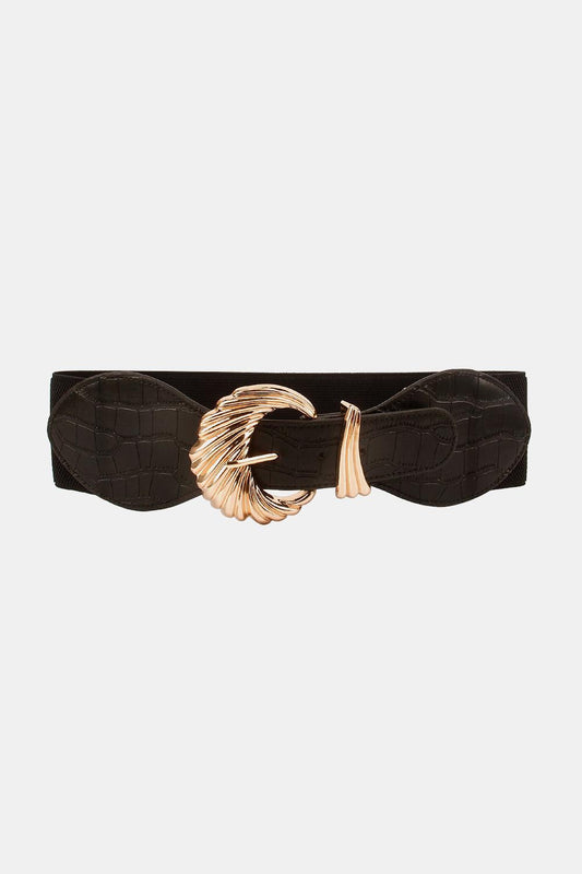 Shell Alloy Buckle Elastic Belt - CM