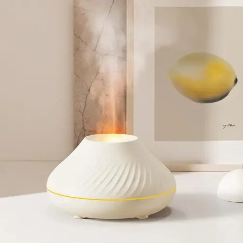 3D Volcano Flame Humidifier with Aroma Diffuser - Mesmerizing 130ml Design