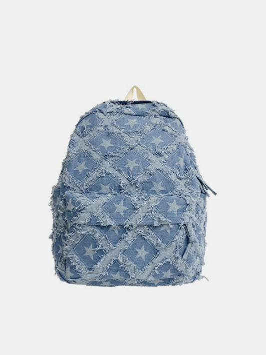 Star Denim Backpack Bag - CM