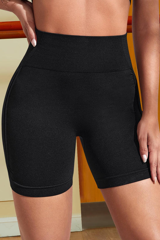 Wide Waistband Sports Shorts - CM