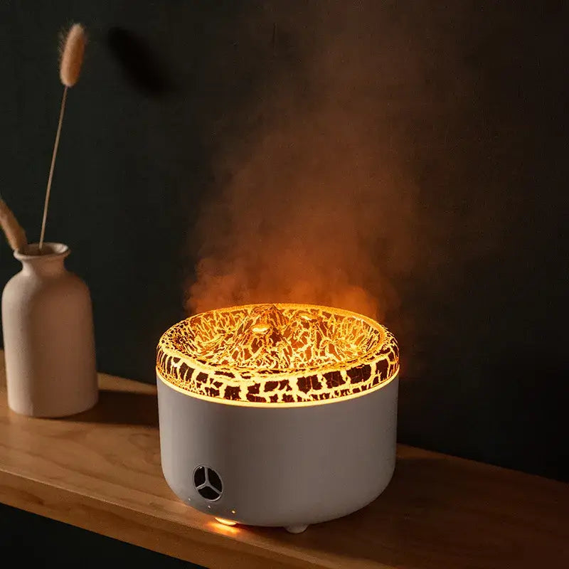 Elevate Your Space with the Black Flame Humidifier and Aromatherapy Diffuser