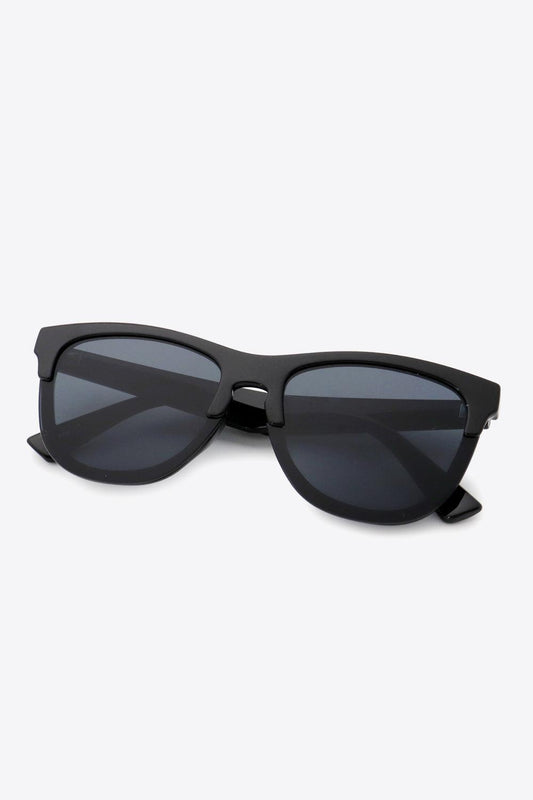 UV400 Browline Wayfarer Sunglasses - CM