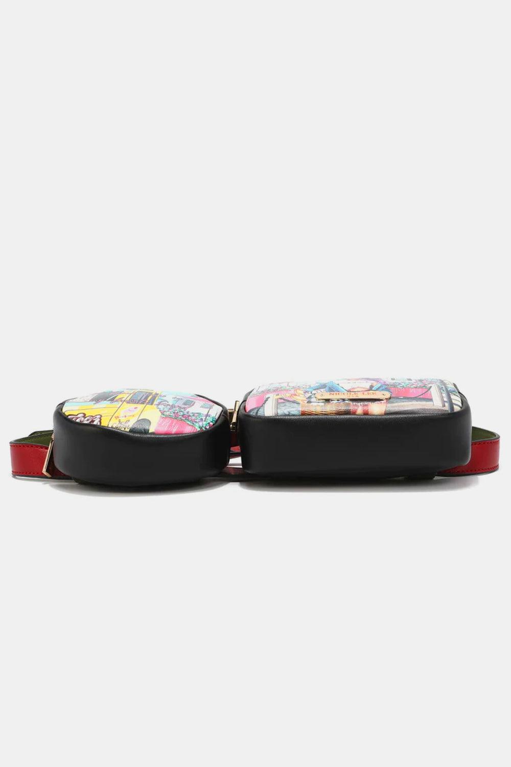 Nicole Lee USA Double Pouch Fanny Pack