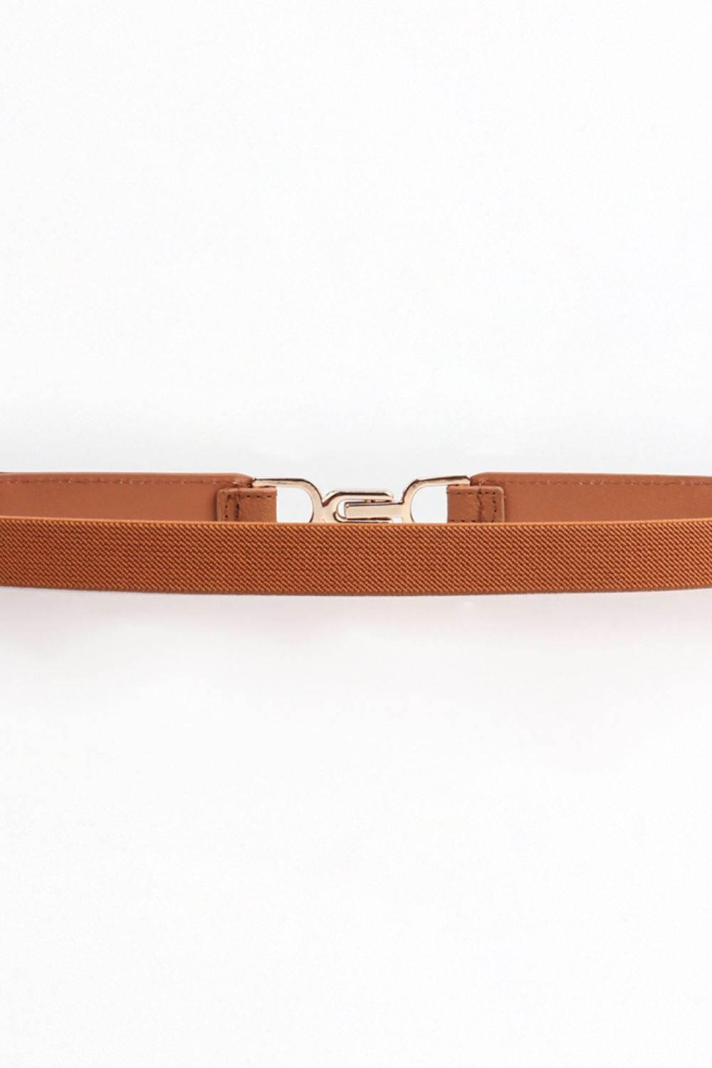 Alloy Buckle Elastic Belt