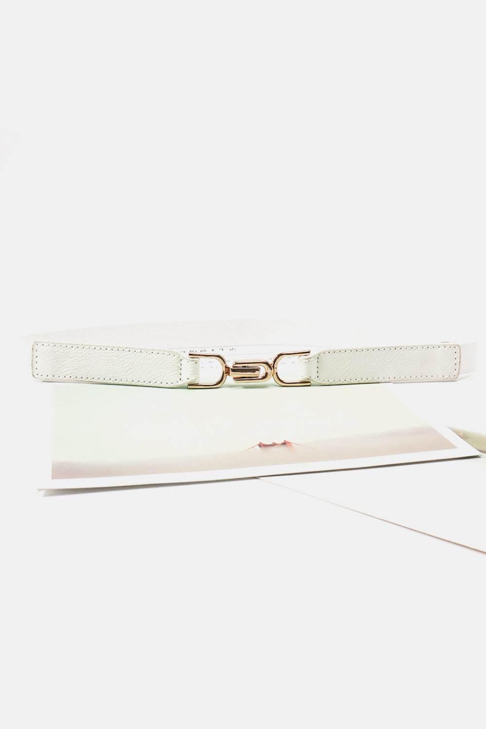 Alloy Buckle Elastic Belt