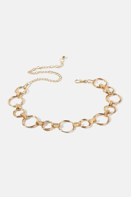 Alloy Chain Circle Shape Belt - CM