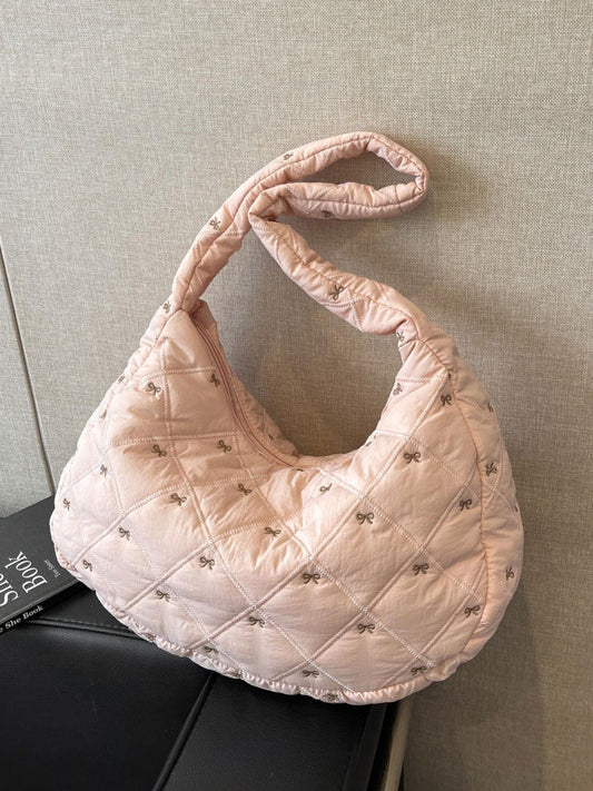 Bow Polyester Shoulder Bag - CM