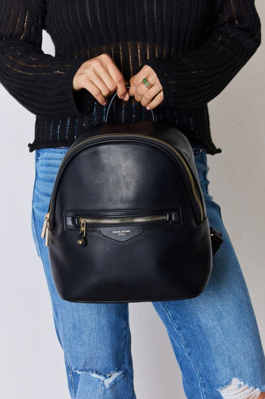 David Jones PU Leather Backpack - CM