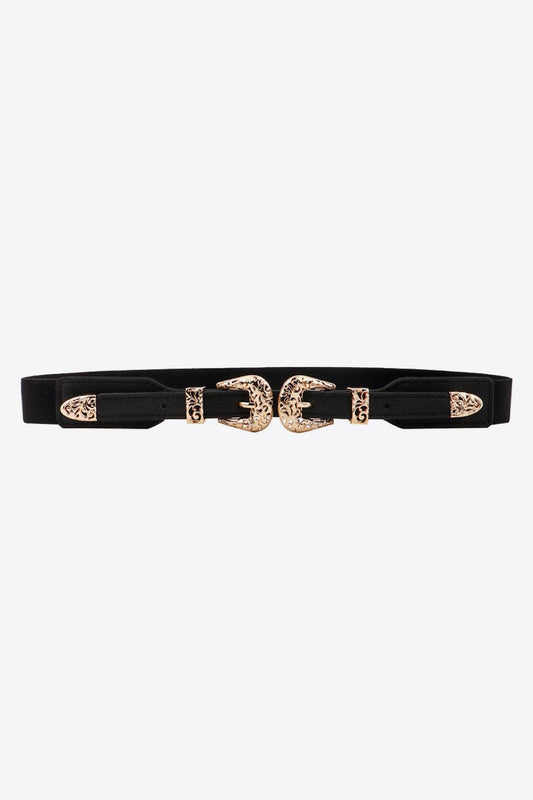 Double Buckle Elastic Belt - CM