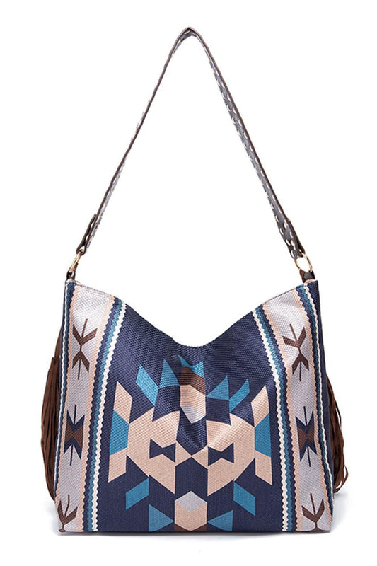 Geometric Canvas Tote Bag - CM