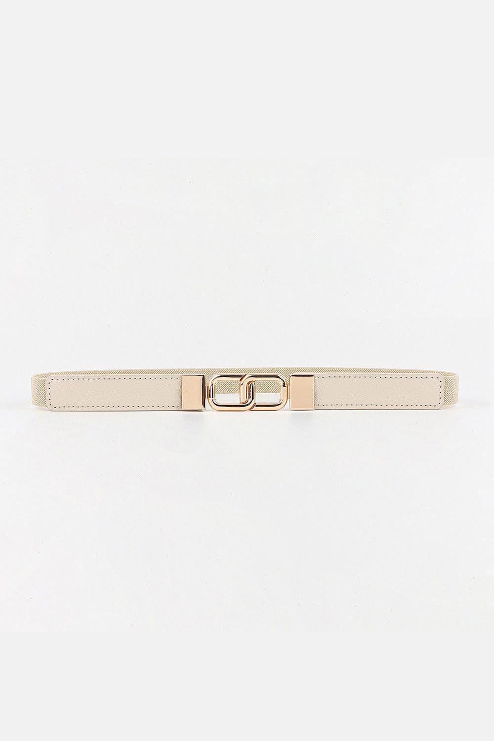 Geometric Double Buckle Elastic Belt