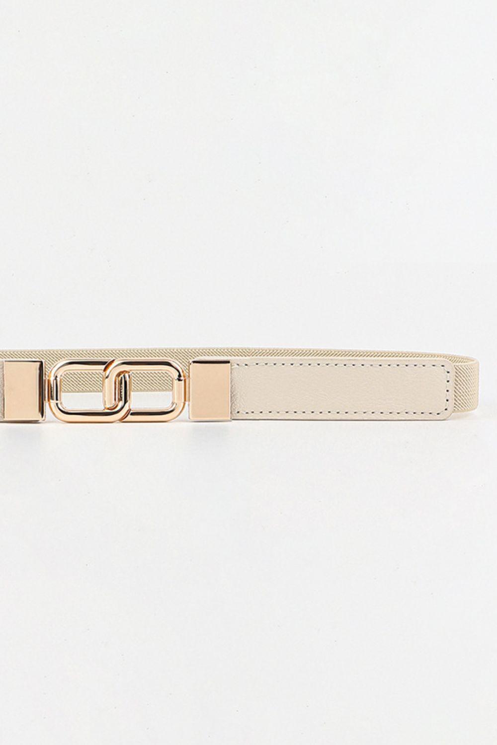 Geometric Double Buckle Elastic Belt