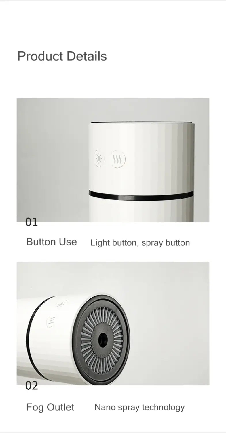 Experience Serenity with the Wireless Aroma Humidifier Cool Mist Diffuser