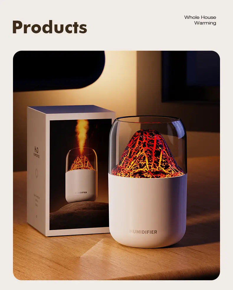 Experience the Magic of Mountain USB Humidifier with Ambient Light