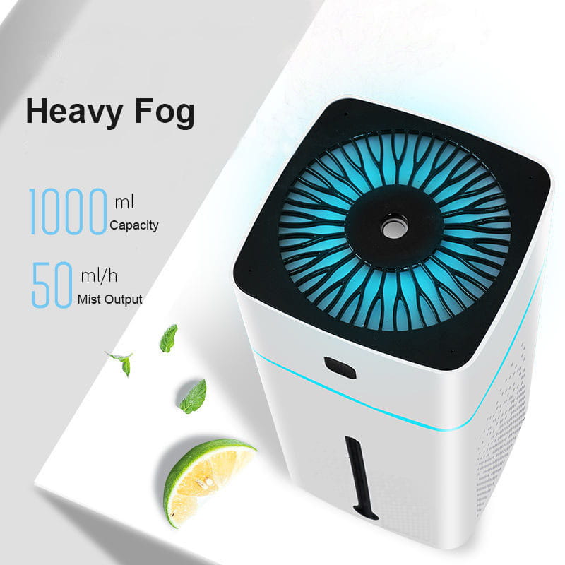 Transform Your Space with the Ultrasonic Air Humidifier and 7-Color LED Night Light