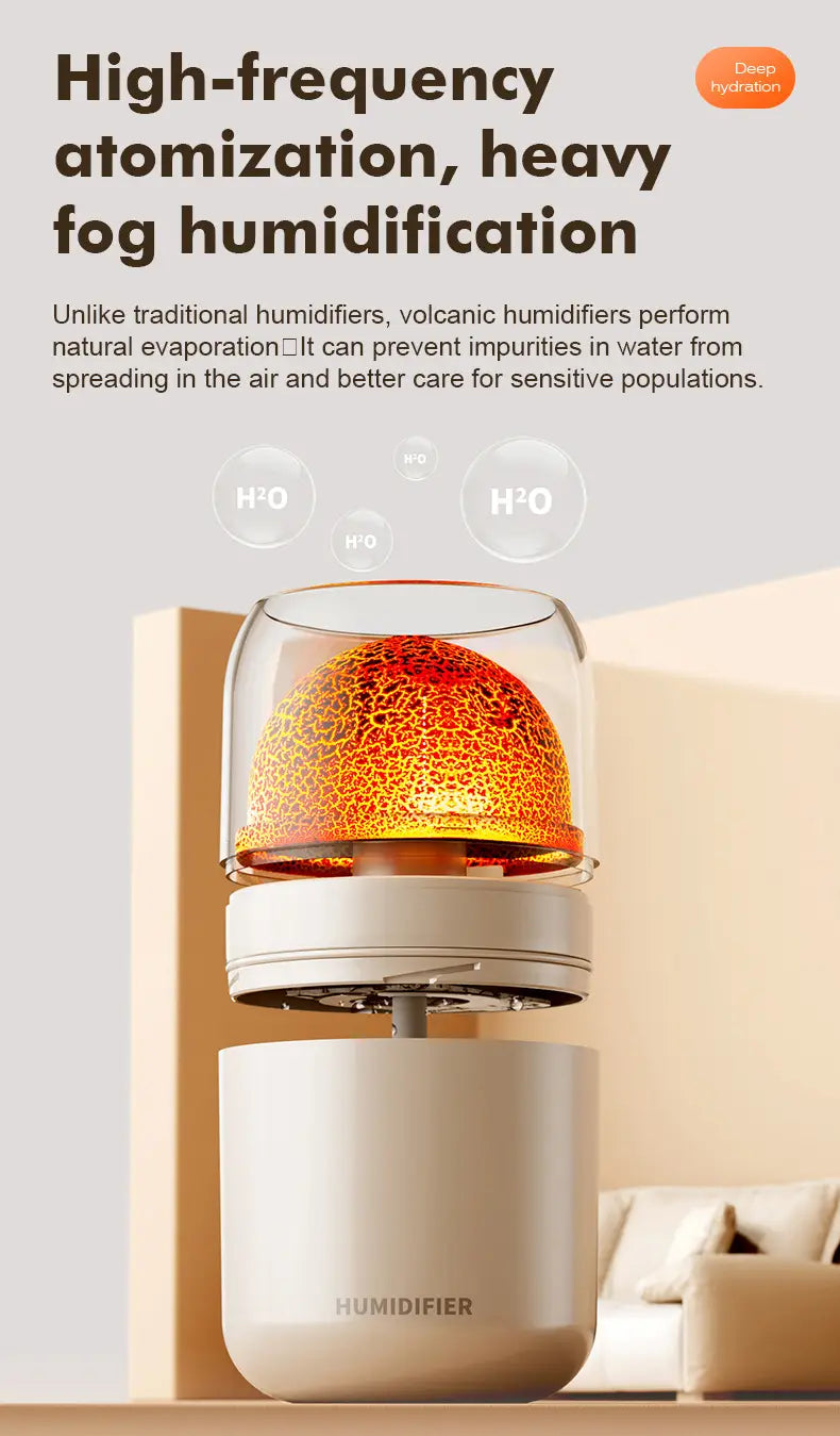 Experience the Magic of Mountain USB Humidifier with Ambient Light