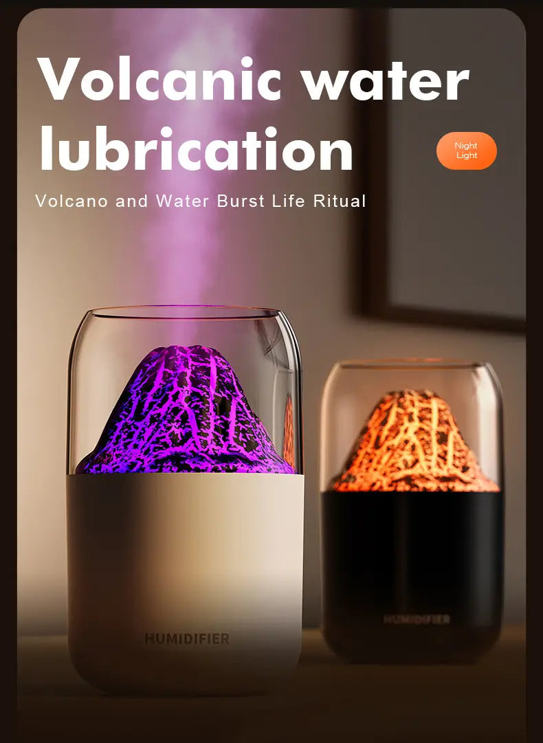 Experience the Magic of Mountain USB Humidifier with Ambient Light