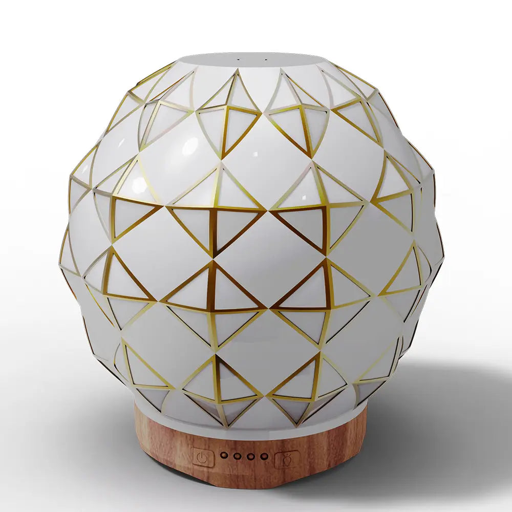 Transform Your Space with Wood Grain Glass Aroma Diffusers