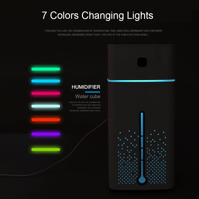 Transform Your Space with the Ultrasonic Air Humidifier and 7-Color LED Night Light