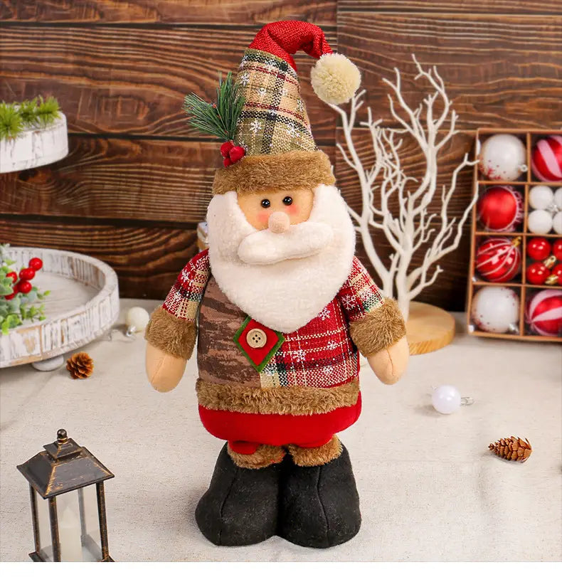 Exciting Telescopic Santa and Snowman Dolls for Festive Christmas Displays