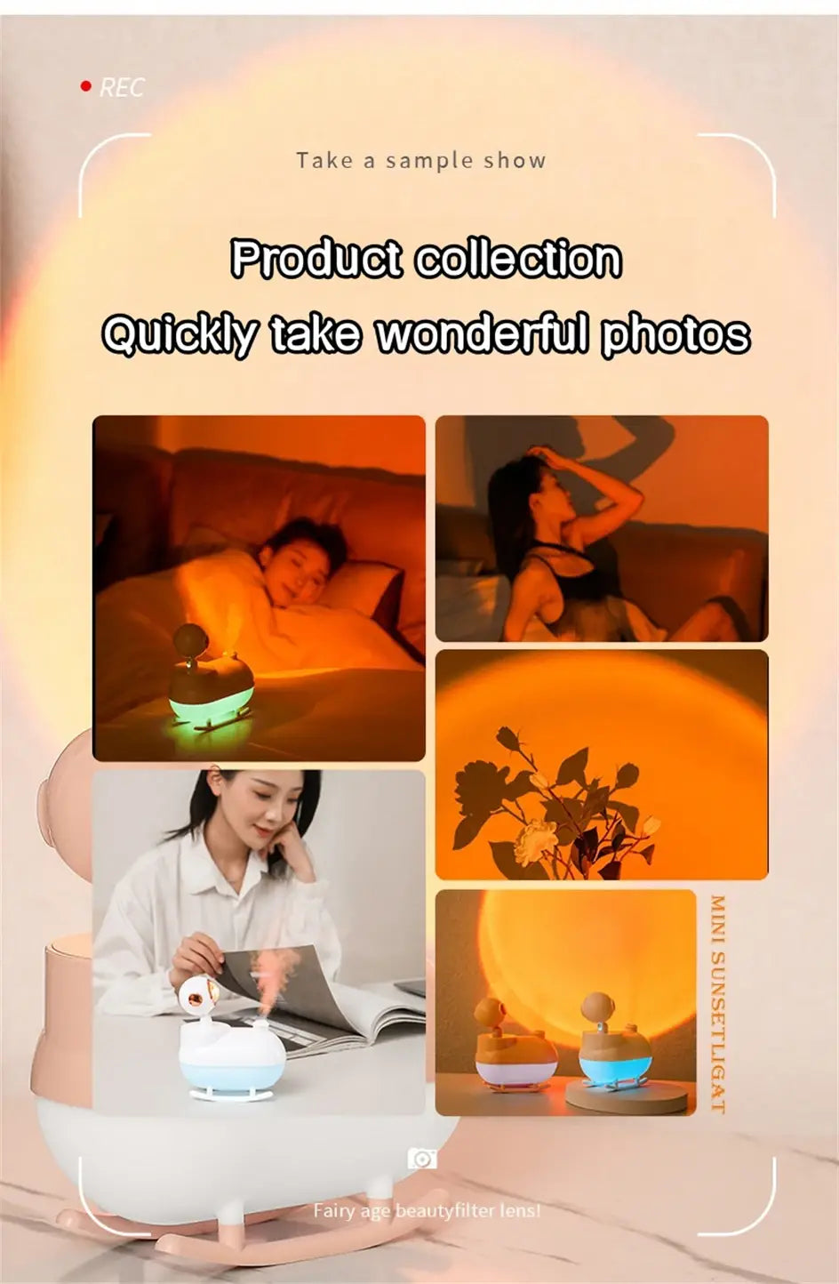 Transform Your Space with a Sunset Light Humidifier and Aroma Bliss