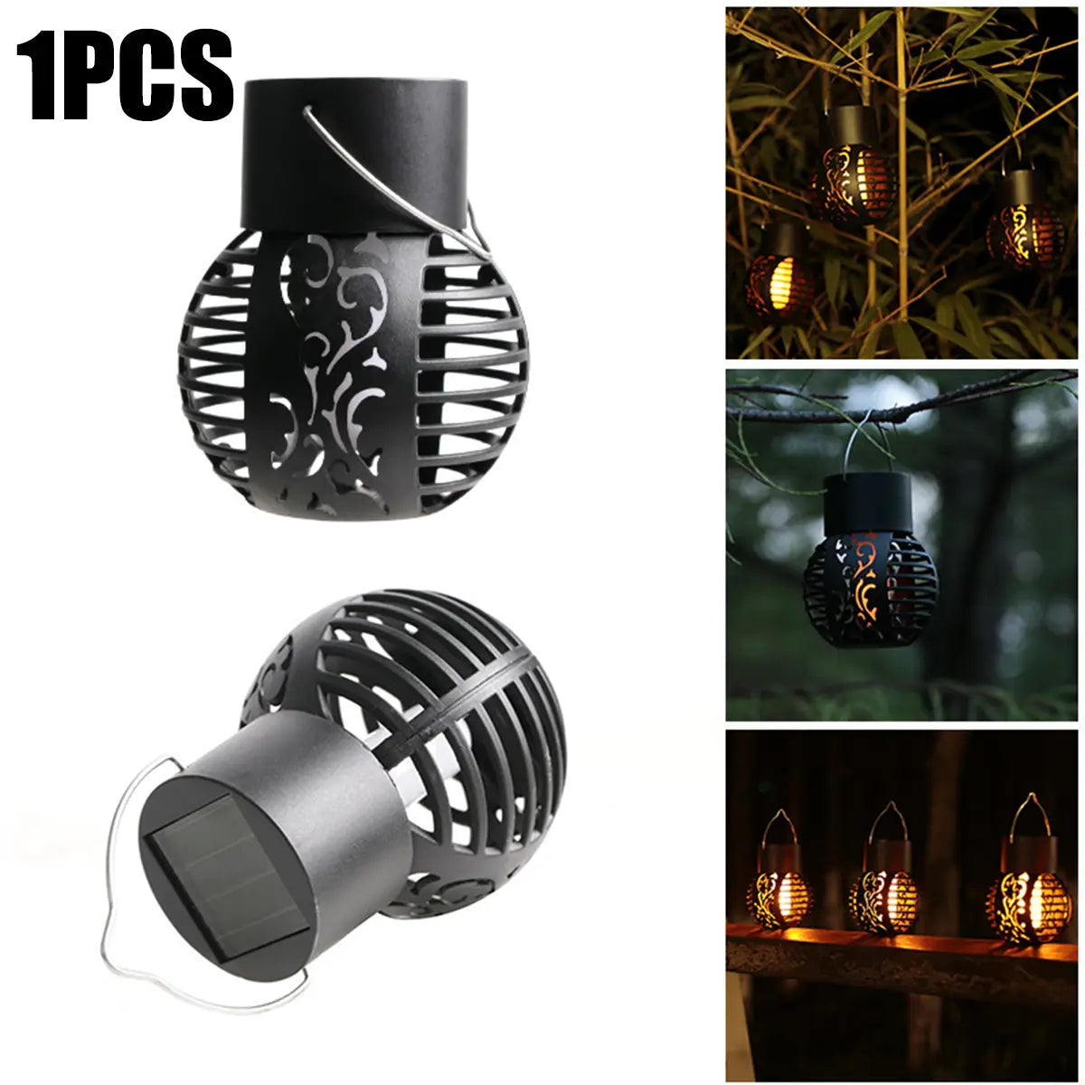 Enchanting Solar Flame Lights with Waterproof Flickering Lanterns