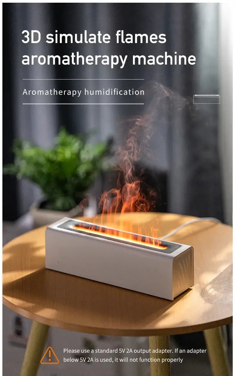 Transform Your Space with the Colorful Flame USB Aromatherapy Humidifier