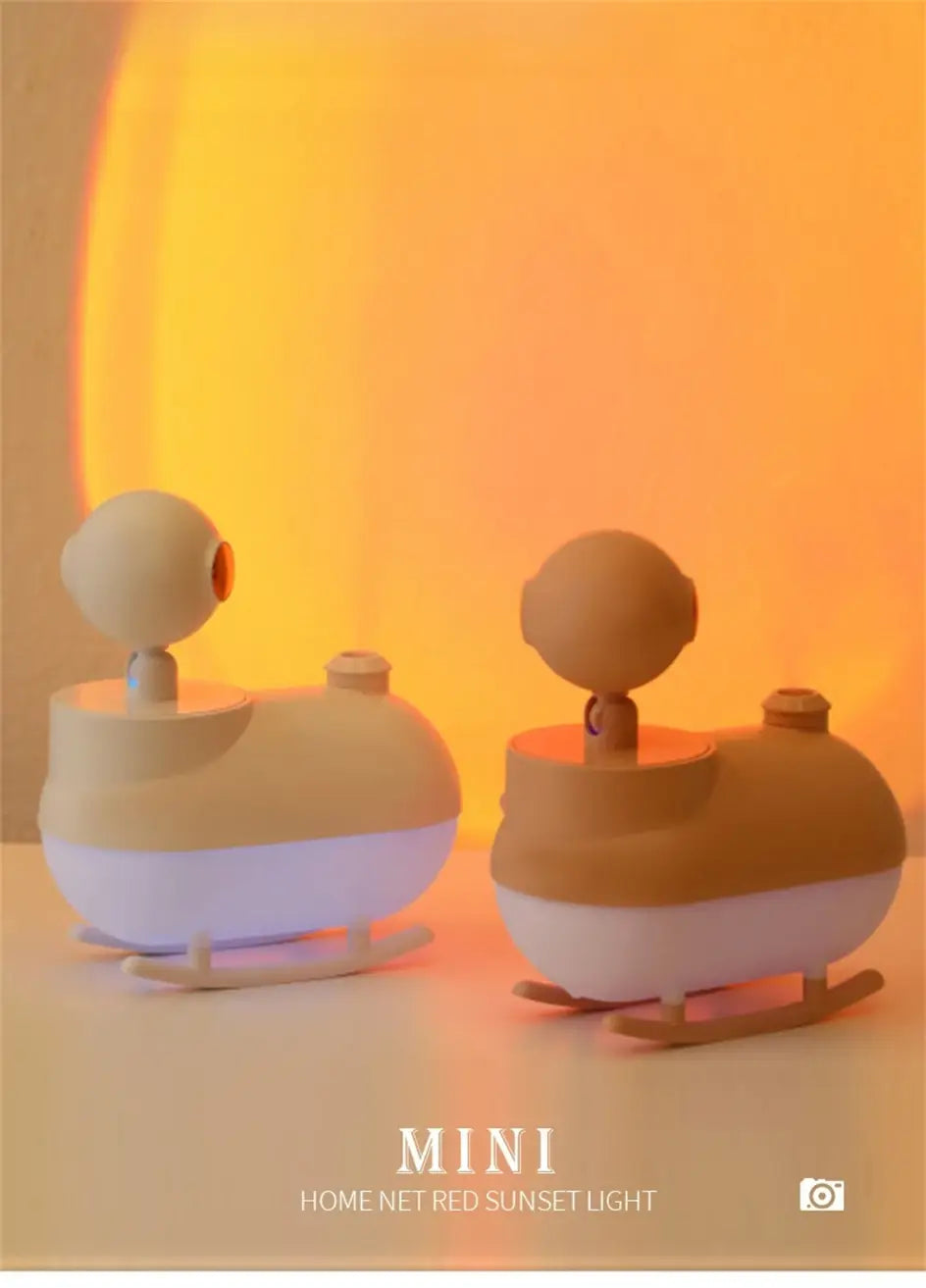 Transform Your Space with a Sunset Light Humidifier and Aroma Bliss