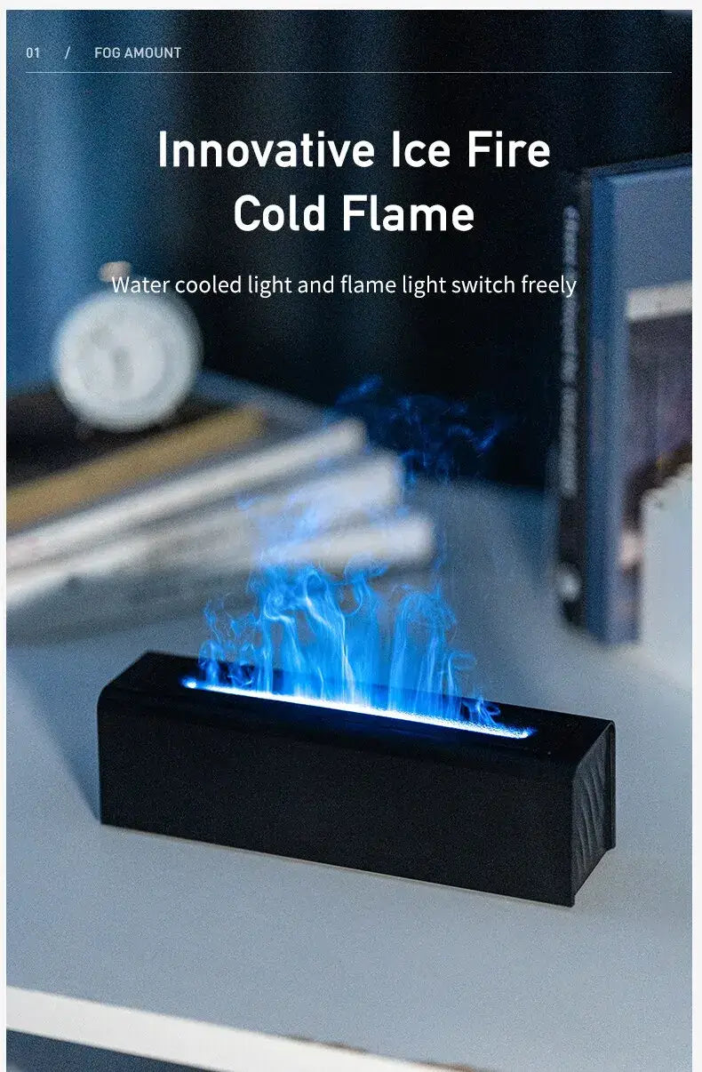 Transform Your Space with the Colorful Flame USB Aromatherapy Humidifier