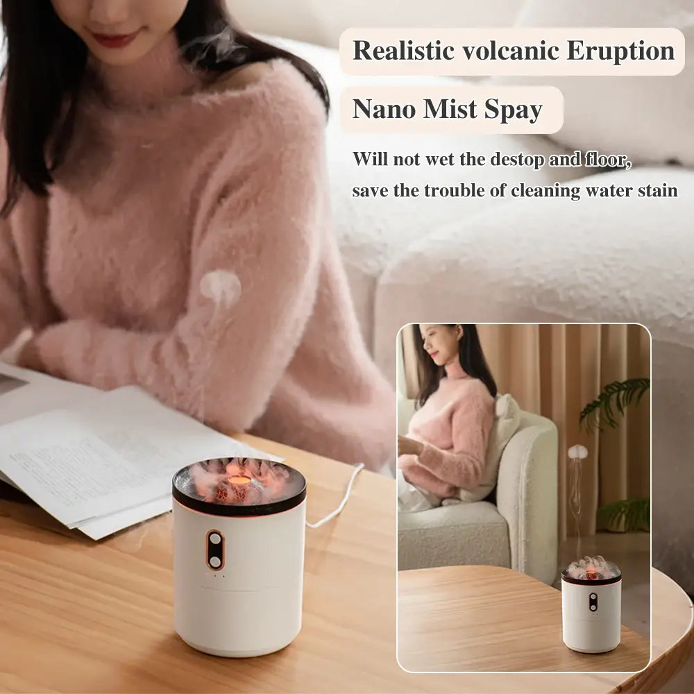 Ignite Your Space with the Volcano Flame Aroma Diffuser