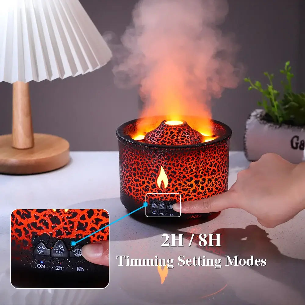 Ignite Your Space with the Volcano Flame Aroma Diffuser