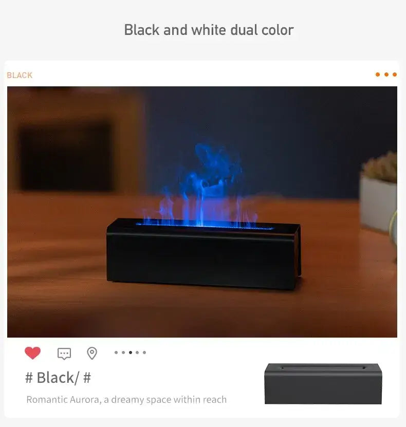 Transform Your Space with the Colorful Flame USB Aromatherapy Humidifier