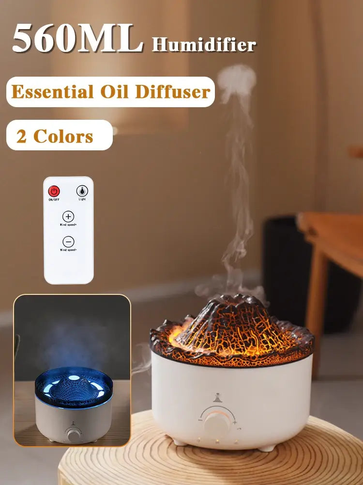 Ignite Your Space with the Volcano Flame Aroma Diffuser