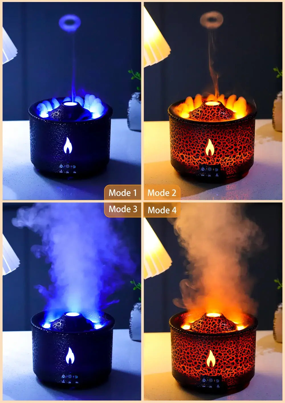 Ignite Your Space with the Volcano Flame Aroma Diffuser