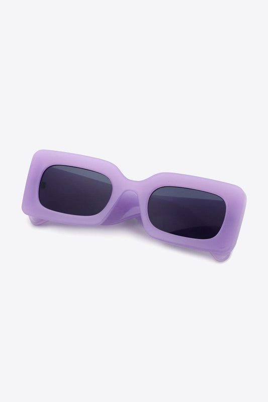 Polycarbonate Frame Rectangle Sunglasses - CM