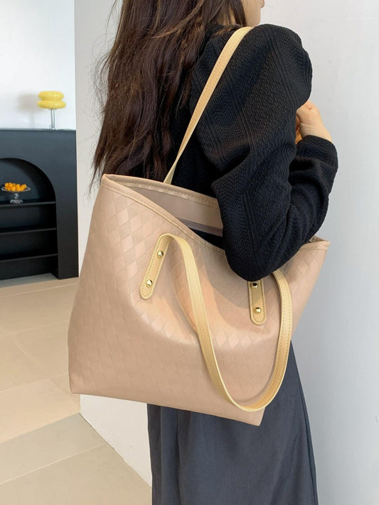 PU Leather Large Tote Bag - CM