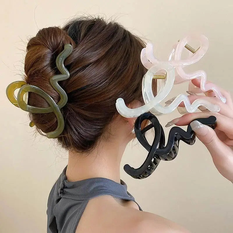 Stylish Acrylic Hair Claw Clip for All Hair Types