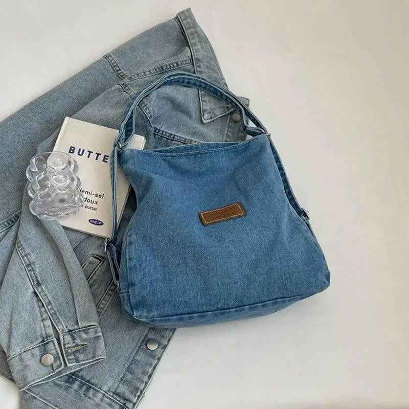 Zibelle Denim Shoulder Bag